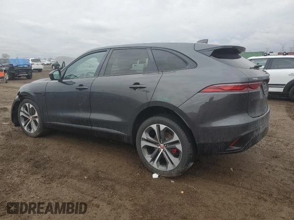 2021 Jaguar F-Pace S with VIN SADCJ2EX0MA681308, listed as a Copart auction lot 47428885 with 23,069 mi miles and Salvage title. Bid and sale history available at DreamBid. Image 2.