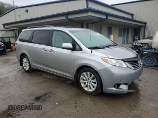 2013 Toyota Sienna XLE with VIN 5TDDK3DC6DS059378, listed as a Copart auction lot 54233765 with 225,129 mi miles and Salvage Title. Bid and sale history available at DreamBid. Image 4.