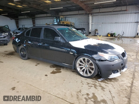 2007 BMW 5 Series 550i with VIN WBANB53537CP08172, listed as a Copart auction lot 49271545 with 119,242 mi miles and Clean Title. Bid and sale history available at DreamBid. Image 4.