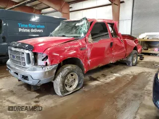 2001 Ford Super Duty F-250 XL with VIN 1FTNW21F91EB63933, listed as a Copart auction lot 43132435 with 252,258 mi miles and Salvage Title. Bid and sale history available at carsss.com. Image 1.