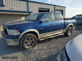 2009 Dodge Ram 1500 Laramie with VIN 1D3HB13T89J521779, listed as a Copart auction lot 48239135 with 144,414 mi miles and Salvage Title. Bid and sale history available at carsss.com. Image 1.