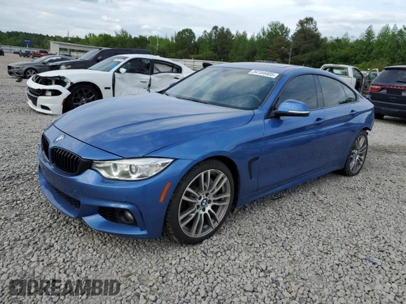 2017 BMW 4 Series 430i with VIN WBA4F7C37HG788984, listed as a Copart auction lot 54154405 with 92,596 mi miles and Salvage title. Bid and sale history available at DreamBid. Image 1.