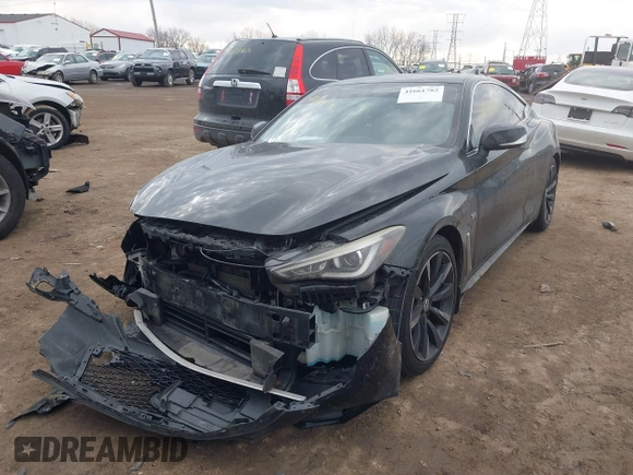 2017 Infiniti Q60 Sport with VIN JN1EV7EL9HM551960, listed as a IAAI auction lot 41661782 with 127,358 mi miles. Bid and sale history available at carsss.com. Image 17.