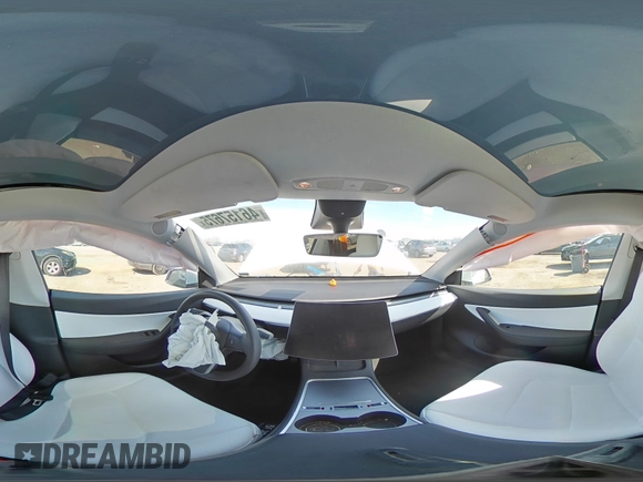 2022 Tesla Model Y Long Range with VIN 7SAYGAEE3NF416838, listed as a Copart auction lot 46157675 with 24,254 mi miles and Salvage Title. Bid and sale history available at DreamBid. Image 14.