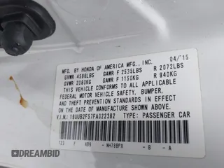 2015 Acura TLX Technology z VIN 19UUB2F57FA022382, wystawiony jako IAAI lot #42340632 z przebiegiem 92 529 mil mil oraz . Historia ofert i sprzedaży dostępna na DreamBid. Obrazek 9.