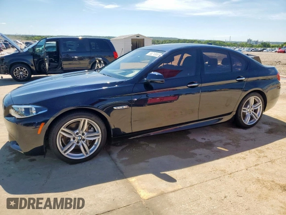 2014 BMW 5 Series 550i z VIN WBAKN9C5XED681268, wystawiony jako Copart lot #55318865 z przebiegiem 89 148 mil mil oraz Szkoda całkowita • Salvage title. Historia ofert i sprzedaży dostępna na DreamBid. Obrazek 1.