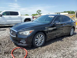 2015 Infiniti Q50 Premium with VIN JN1BV7AP3FM342903, listed as a Copart auction lot 56662055 with 124,154 mi miles and Salvage title. Bid and sale history available at DreamBid. Image 1.