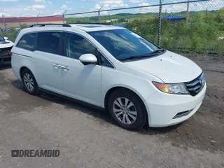 2015 Honda Odyssey EX-L z VIN 5FNRL5H63FB010424, wystawiony jako IAAI lot #42270930 z przebiegiem 72 025 mil mil oraz . Historia ofert i sprzedaży dostępna na DreamBid. Obrazek 1.