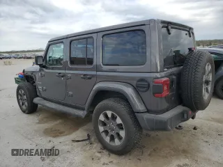 2018 Jeep Wrangler Unlimited Sahara with VIN 1C4HJXEG0JW303941, listed as a Copart auction lot 53029895 with 43,419 mi miles and Salvage title. Bid and sale history available at DreamBid. Image 2.