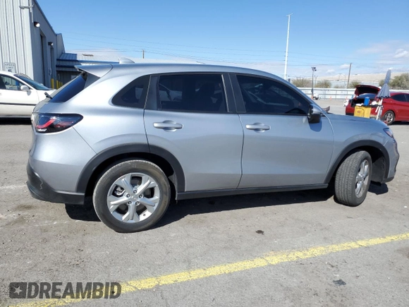 2024 Honda HR-V LX with VIN 3CZRZ1H30RM735938, listed as a Copart auction lot 47836565 with 8,157 mi miles and Salvage Title. Bid and sale history available at carsss.com. Image 3.
