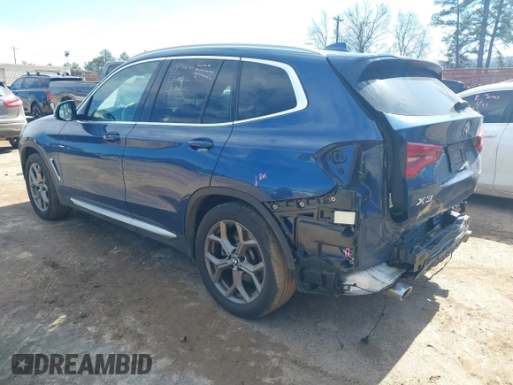 2021 BMW X3 sDrive30i with VIN 5UXTY3C09M9E25058, listed as a IAAI auction lot 41619833 with 94,179 mi miles and . Bid and sale history available at DreamBid. Image 3.