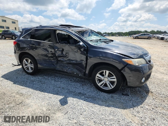 2015 Acura RDX Technology with VIN 5J8TB3H58FL002757, listed as a Copart auction lot 59562495 with Not provided miles and Salvage title. Bid and sale history available at DreamBid. Image 4.