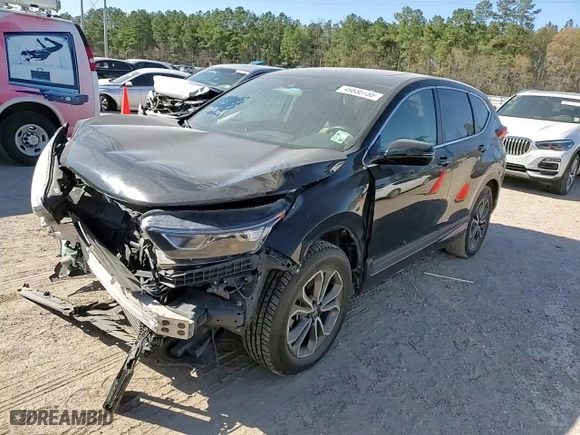 2020 Honda CR-V EX with VIN 2HKRW1H59LH407897, listed as a Copart auction lot 49830735 with 51,152 mi miles and Salvage Title. Bid and sale history available at carsss.com. Image 12.