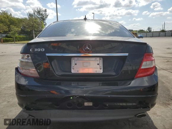2008 Mercedes-Benz C 300 Sport with VIN WDDGF54X28R018336, listed as a Copart auction lot 54713545 with 133,339 mi miles and Salvage Title. Bid and sale history available at DreamBid. Image 6.