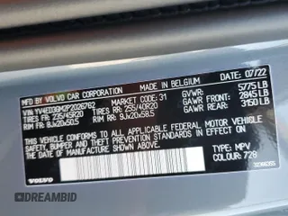 2023 Volvo C40 Recharge Pure Electric Ultimate with VIN YV4ED3GM2P2026762, listed as a Copart auction lot 63048654 with 9,875 mi miles and Salvage Title. Bid and sale history available at carsss.com. Image 12.