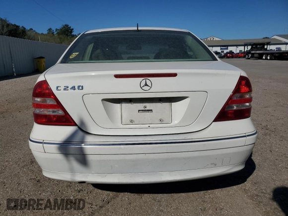 2005 Mercedes-Benz C 240 with VIN WDBRF61J15F593984, listed as a Copart auction lot 48720325 with 185,366 mi miles and Salvage Title. Bid and sale history available at DreamBid. Image 6.