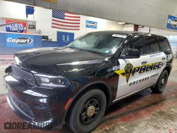 2023 Dodge Durango Pursuit with VIN 1C4SDJFT3PC692249, listed as a Copart auction lot 45533105 with 14,884 mi miles and Salvage title. Bid and sale history available at DreamBid. Image 1.