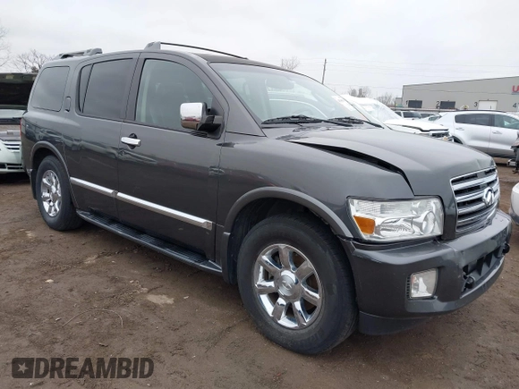 2007 Infiniti QX56 with VIN 5N3AA08C67N801662, listed as a IAAI auction lot 41546614 with 188,056 mi miles. Bid and sale history available at carsss.com. Image 1.