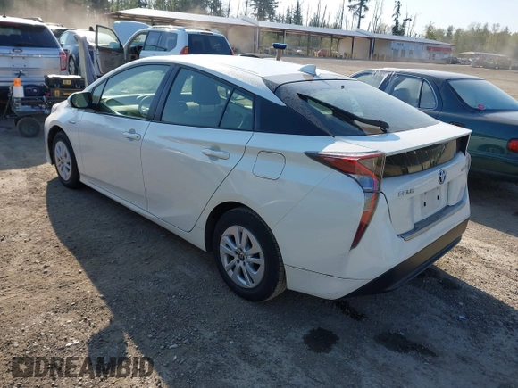 2017 Toyota Prius Two with VIN JTDKBRFU4H3027696, listed as a IAAI auction lot 41989092 with 51,529 mi miles. Bid and sale history available at carsss.com. Image 3.