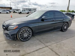 2019 Mercedes-Benz C 300 with VIN 55SWF8DB8KU298285, listed as a Copart auction lot 56227345 with 55,787 mi miles and Salvage title. Bid and sale history available at DreamBid. Image 1.