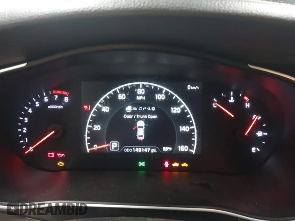 2014 Kia Cadenza Premium with VIN KNALN4D78E5132802, listed as a IAAI auction lot 41589953 with 149,147 mi miles. Bid and sale history available at carsss.com. Image 7.