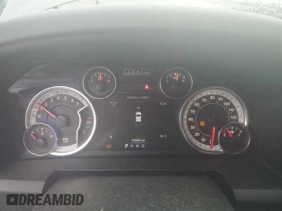 2014 Ram 1500 Big Horn with VIN 1C6RR7LG5ES203225, listed as a Copart auction lot 50434345 with 159,966 mi miles and Salvage title. Bid and sale history available at DreamBid. Image 9.