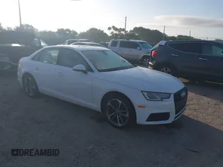 2019 Audi A4 Premium z VIN WAUGMAF43KN017476, wystawiony jako IAAI lot #41533788 z przebiegiem 28 517 mil mil oraz . Historia ofert i sprzedaży dostępna na DreamBid. Obrazek 1.