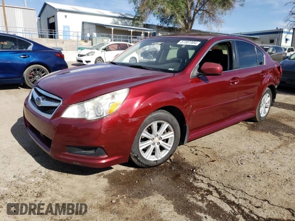 2012 Subaru Legacy Premium with VIN 4S3BMCC63C3042082, listed as a Copart auction lot 88227205 with 129,367 mi miles and Salvage title. Bid and sale history available at DreamBid. Image 1.