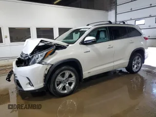2017 Toyota Highlander Hybrid Limited with VIN 5TDDGRFH2HS025103, listed as a Copart auction lot 62989565 with 121,290 mi miles and Salvage title. Bid and sale history available at DreamBid. Image 1.