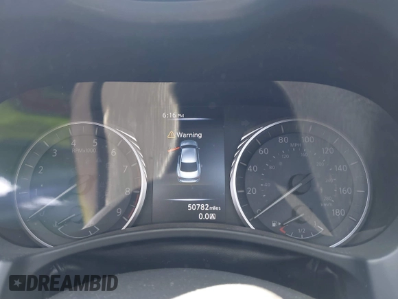 2020 Infiniti Q50 Luxe z VIN JN1EV7AP3LM203377, wystawiony jako IAAI lot #42117656 z przebiegiem 50 782 mil mil oraz . Historia ofert i sprzedaży dostępna na DreamBid. Obrazek 7.