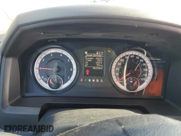 2018 Ram 2500 Tradesman with VIN 3C6UR5CJ3JG135003, listed as a Copart auction lot 45672215 with 56,238 mi miles and Salvage title. Bid and sale history available at DreamBid. Image 9.