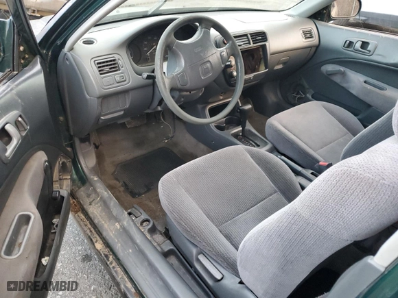 1999 Honda Civic DX with VIN 1HGEJ6223XL022105, listed as a Copart auction lot 82823084 with 288,187 mi miles and Salvage Title. Bid and sale history available at carsss.com. Image 8.