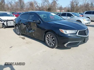 2020 Acura TLX w/Technology Pkg with VIN 19UUB1F50LA011455, listed as a IAAI auction lot 41708297 with 108,363 mi miles. Bid and sale history available at carsss.com. Image 1.