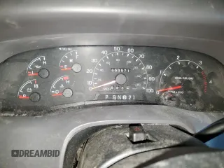 2001 Ford Super Duty F-250 XL with VIN 1FTNX21F31ED77538, listed as a Copart auction lot 50461984 with 153,571 mi miles and Salvage Title. Bid and sale history available at carsss.com. Image 9.
