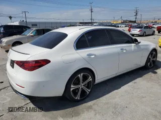 2024 Mercedes-Benz C 300 with VIN W1KAF4GB1RR185210, listed as a Copart auction lot 46951815 with 7,052 mi miles and Salvage title. Bid and sale history available at DreamBid. Image 3.