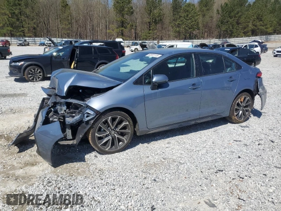 2020 Toyota Corolla SE with VIN 5YFS4RCE2LP040065, listed as a Copart auction lot 50591115 with 55,033 mi miles and Salvage Title. Bid and sale history available at DreamBid. Image 1.