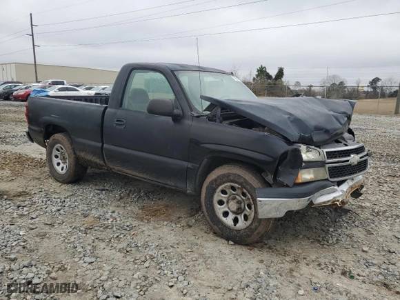 2007 Chevrolet Silverado 1500 Classic Work Truck with VIN 1GCEC14X37Z165850, listed as a Copart auction lot 43539545 with 0 mi miles and Salvage Title. Bid and sale history available at carsss.com. Image 4.