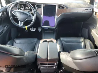 2016 Tesla Model X P90D with VIN 5YJXCBE48GF000255, listed as a Copart auction lot 49186565 with 0 mi miles and Salvage Title. Bid and sale history available at carsss.com. Image 8.