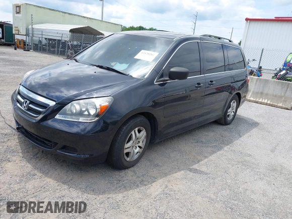 2005 Honda Odyssey EX-L with VIN 5FNRL38775B085512, listed as a IAAI auction lot 42128261 with Not Provided miles and . Bid and sale history available at DreamBid. Image 2.