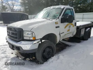 2002 Ford F-450 with VIN 1FDXF47F32EC81940, listed as a Copart auction lot 42773955 with 91,934 mi miles and Salvage title. Bid and sale history available at DreamBid. Image 1.