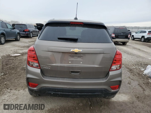 2020 Chevrolet Trax LS with VIN KL7CJKSBXLB349371, listed as a Copart auction lot 44542705 with 69,300 mi miles and Salvage Title. Bid and sale history available at carsss.com. Image 6.