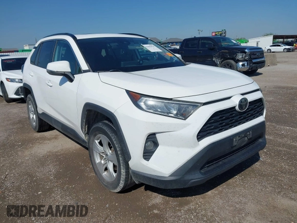 2019 Toyota RAV4 XLE with VIN 2T3W1RFV9KC005888, listed as a IAAI auction lot 41965679 with 155,974 mi miles. Bid and sale history available at carsss.com. Image 1.