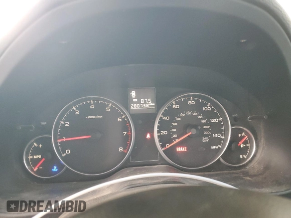 2014 Subaru Outback 2.5i with VIN 4S4BRCAC5E1235337, listed as a Copart auction lot 50685005 with 280,738 mi miles and Clean title. Bid and sale history available at DreamBid. Image 9.