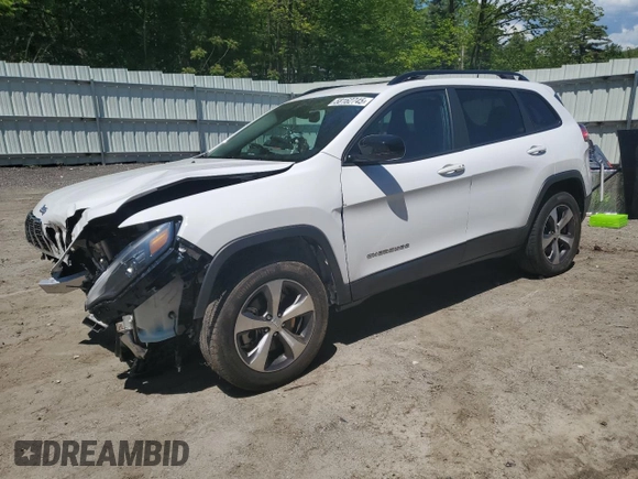 2022 Jeep Cherokee Limited with VIN 1C4PJMDN2ND527286, listed as a Copart auction lot 58162745 with 10,424 mi miles and Salvage title. Bid and sale history available at DreamBid. Image 1.