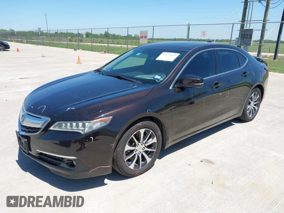 2015 Acura TLX Tech with VIN 19UUB1F54FA027274, listed as a IAAI auction lot 41977673 with 169,691 mi miles. Bid and sale history available at carsss.com. Image 17.