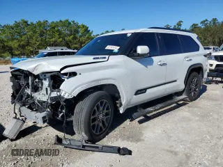 2023 Toyota Sequoia SR5 with VIN 7SVAAAAA4PX002324, listed as a Copart auction lot 81183314 with 40,964 mi miles and Salvage Title. Bid and sale history available at carsss.com. Image 1.