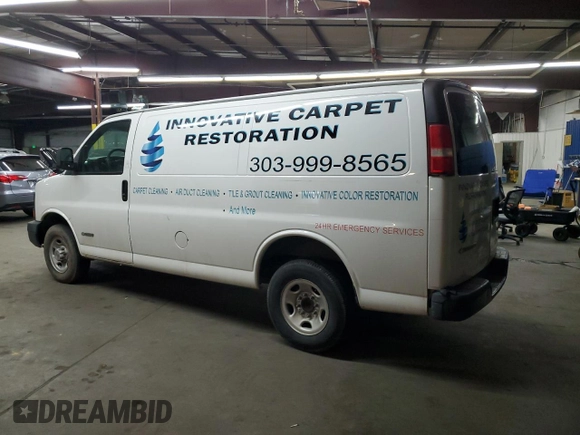 2003 Chevrolet Express Cargo with VIN 1GCGG25U831113646, listed as a Copart auction lot 43279635 with 247,735 mi miles and Clean Title. Bid and sale history available at DreamBid. Image 2.