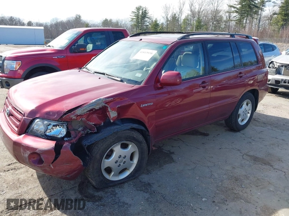 2004 Toyota Highlander z VIN JTEEP21A140064201, wystawiony jako IAAI lot #41813938 z przebiegiem 210 275 mil mil oraz . Historia ofert i sprzedaży dostępna na DreamBid. Obrazek 2.