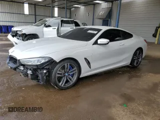 2023 BMW 8 Series 840i with VIN WBAAE4C03PCL64184, listed as a Copart auction lot 59950254 with 23,624 mi miles and Clean Title. Bid and sale history available at carsss.com. Image 1.