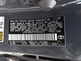 2024 Toyota Corolla SE z VIN JTDP4MCE9R3522624, wystawiony jako IAAI lot #40741101 z przebiegiem 4231 mil mil oraz . Historia ofert i sprzedaży dostępna na DreamBid. Obrazek 9.